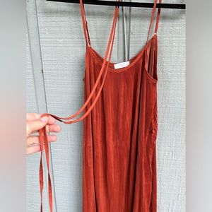 Willow, Jane terra-cotta sheath dress